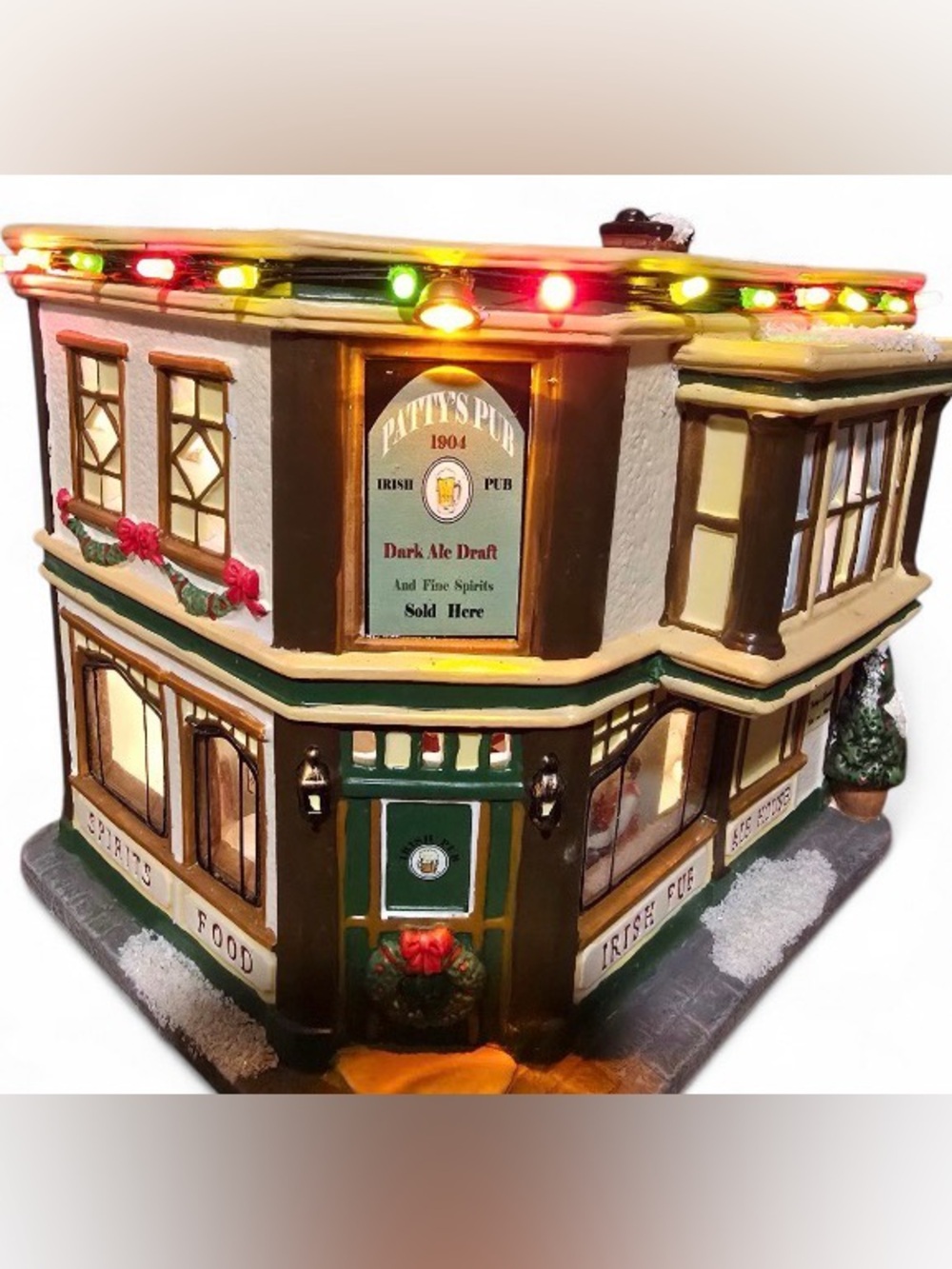 2008 St. Nicholas Square Christmas Village "Patty's Pub" with Original Box